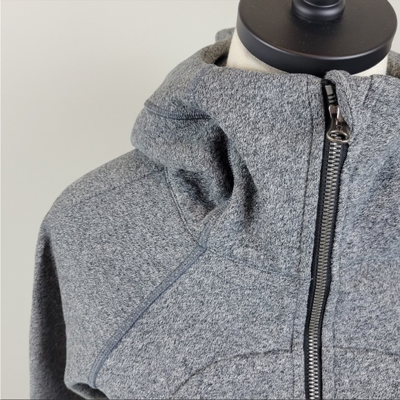 Lululemon Scuba Full-Zip Hoodie Grey Size 4 - Picture 4 of 8